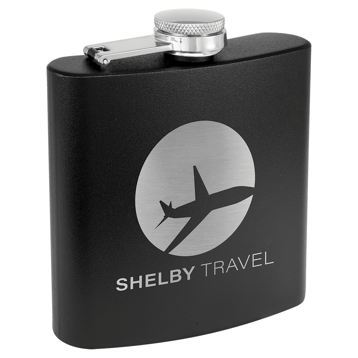 Custom Engraved Hip Flask — 6oz Stainless