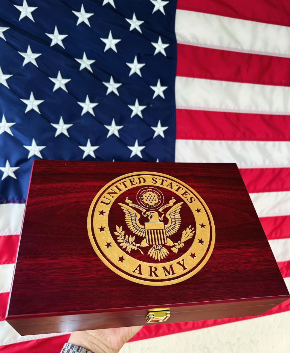 Custom Rosewood 1911 Pistol Case