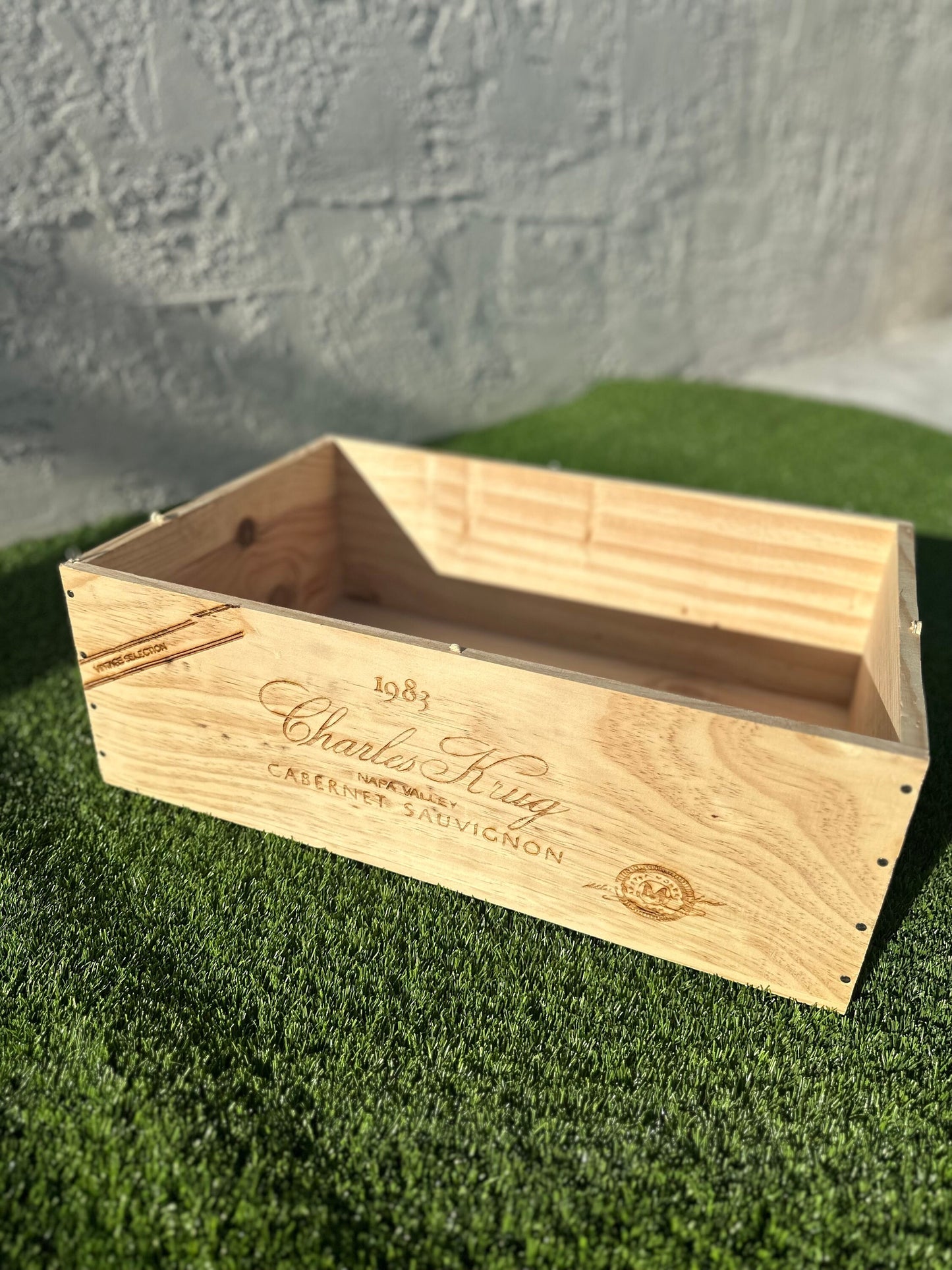 Customizable/Personalized French Bordeaux Wine Crate (12bttle) - Custom Engraved