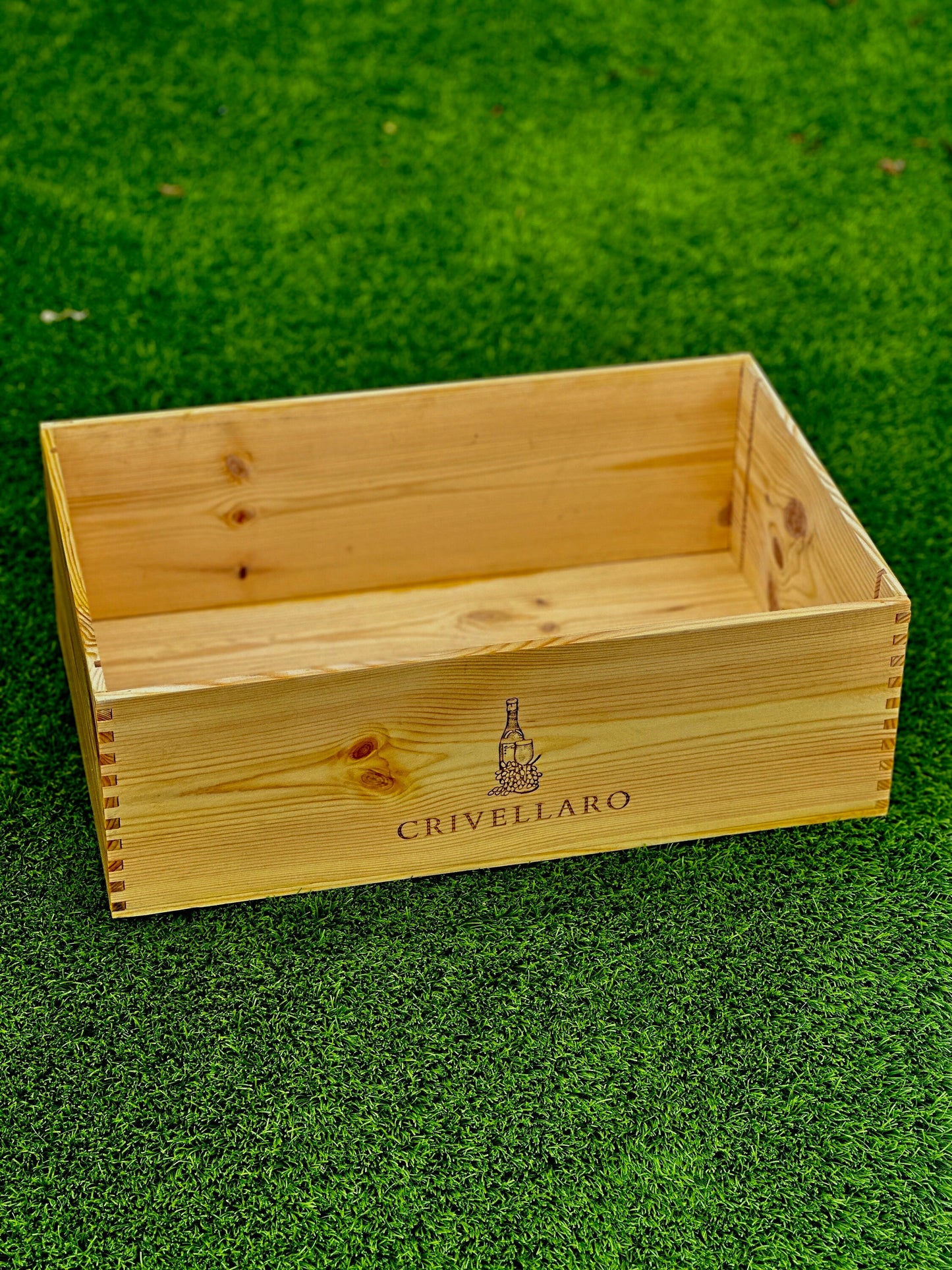 Customizable/Personalized French Bordeaux Wine Crate (12bttle) - Custom Engraved