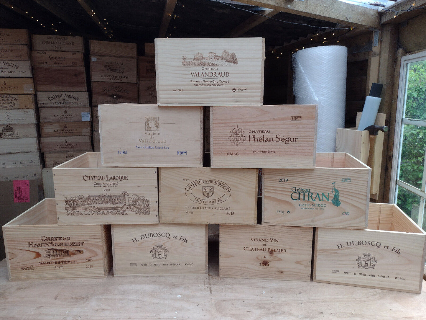 Customizable/Personalized French Bordeaux Wine Crate (12bttle) - Custom Engraved